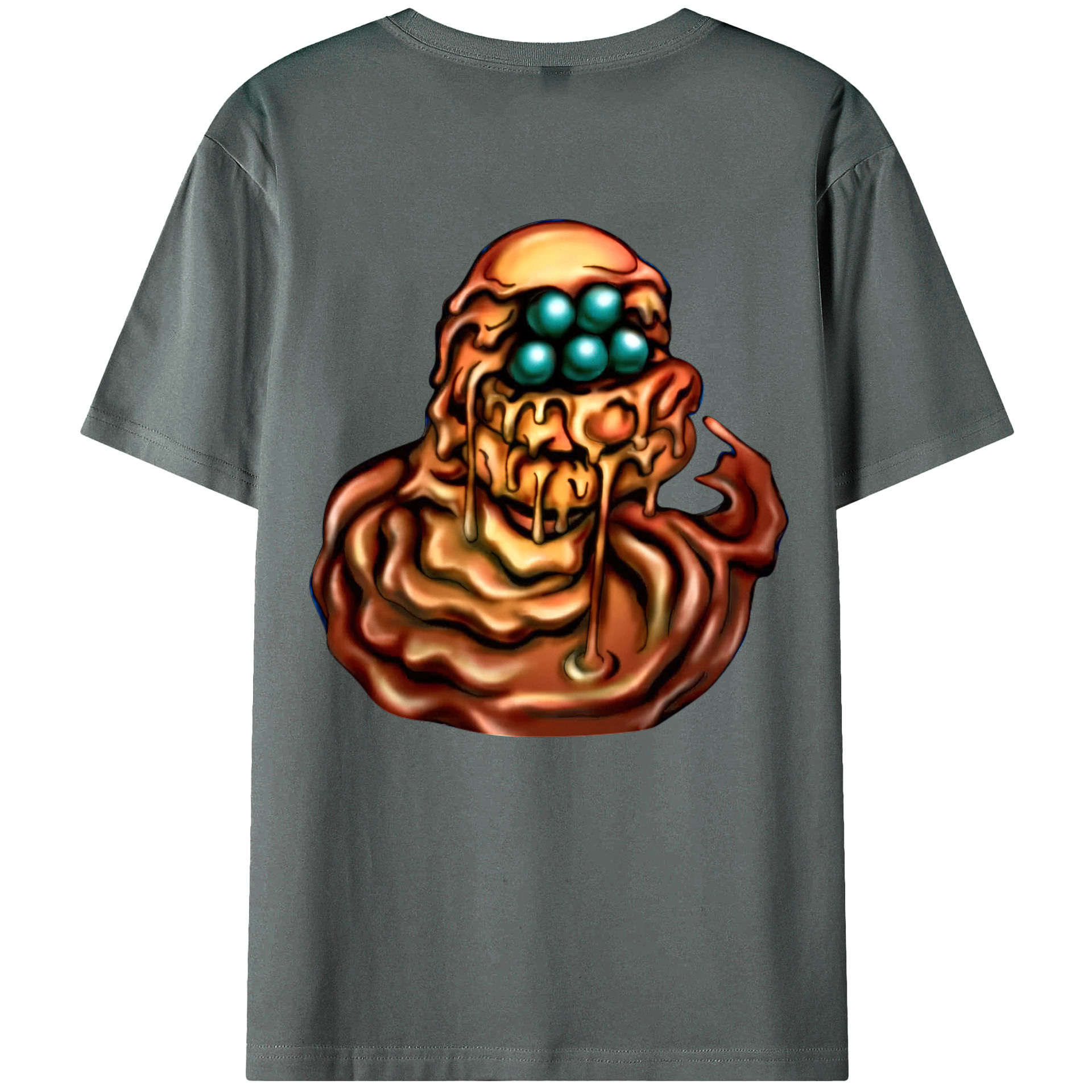 （画像用） 遊☆戯☆王 Yu-Gi-Oh! 綿100％ メンズ半袖Tシャツ（バックプリント） 通気性